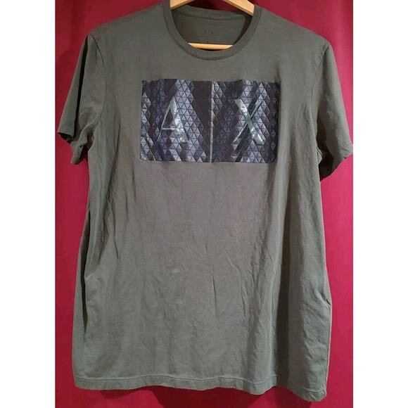 Armani Exchange Men's Short-Sleeve Crewneck Box Logo T-Shirt- XL - Picture 1 of 8